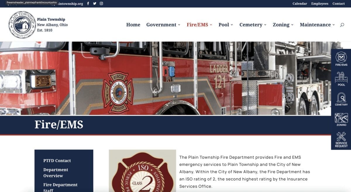 Government website design